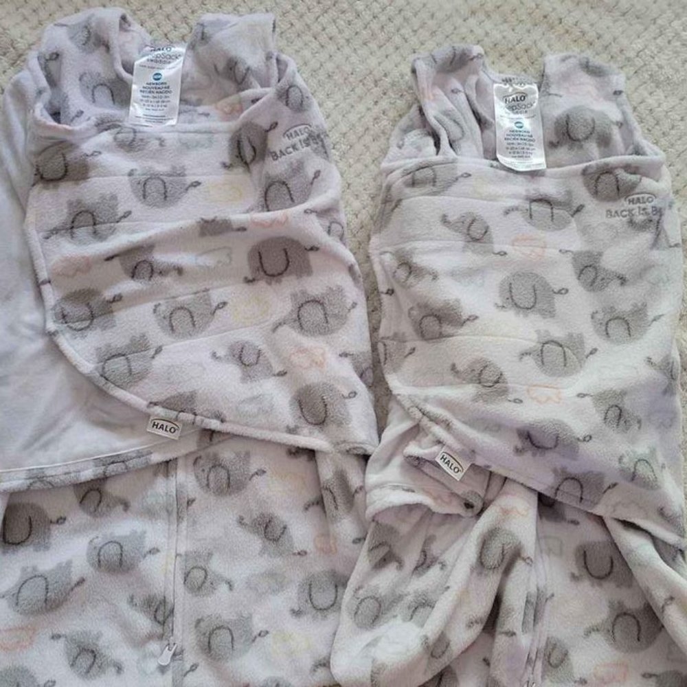 Halo Sleepsack swaddles - Set of 2 *Great for Twins*